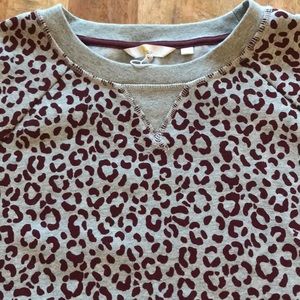 Boden Sweatshirt Cheetah New M